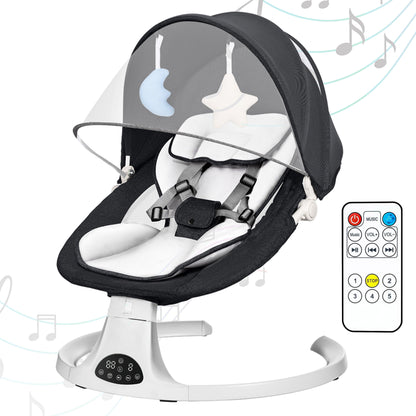 ⏰Flash-Sale👶Multi Function Baby Electric Swing Bluetooth Music Remote Control Infant Rocker Chair