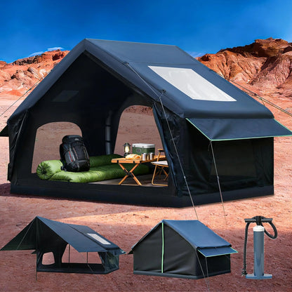 🔥Hot Sale - Waterproof Lightweight Oxford Cloth Automatic Inflatable Tent With Camping Equipment