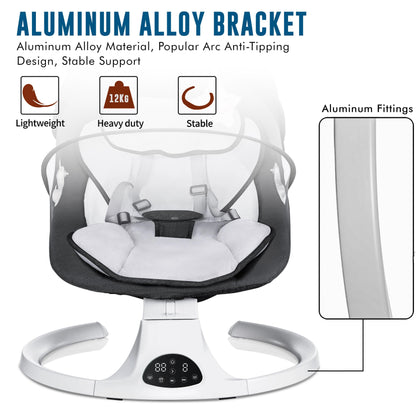 ⏰Flash-Sale👶Multi Function Baby Electric Swing Bluetooth Music Remote Control Infant Rocker Chair