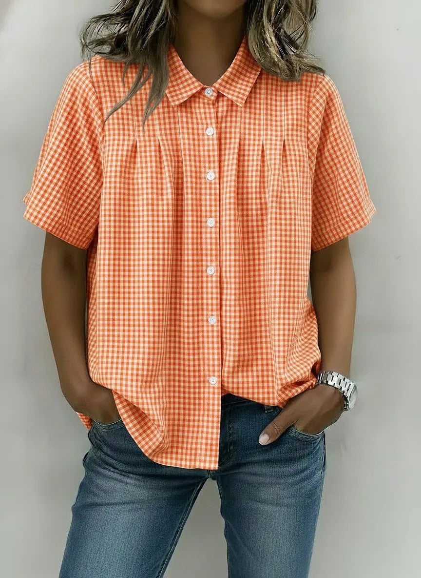 New Arrivals🔥Women’s Casual Gingham Checkered Shirt
