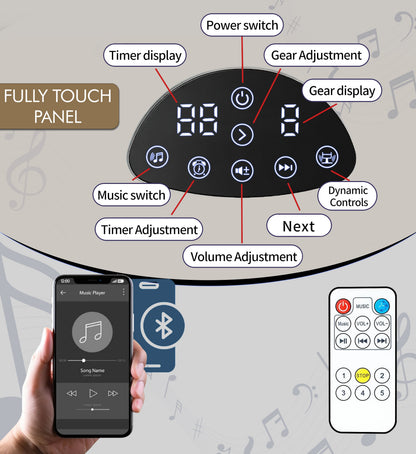 ⏰Flash-Sale👶Multi Function Baby Electric Swing Bluetooth Music Remote Control Infant Rocker Chair