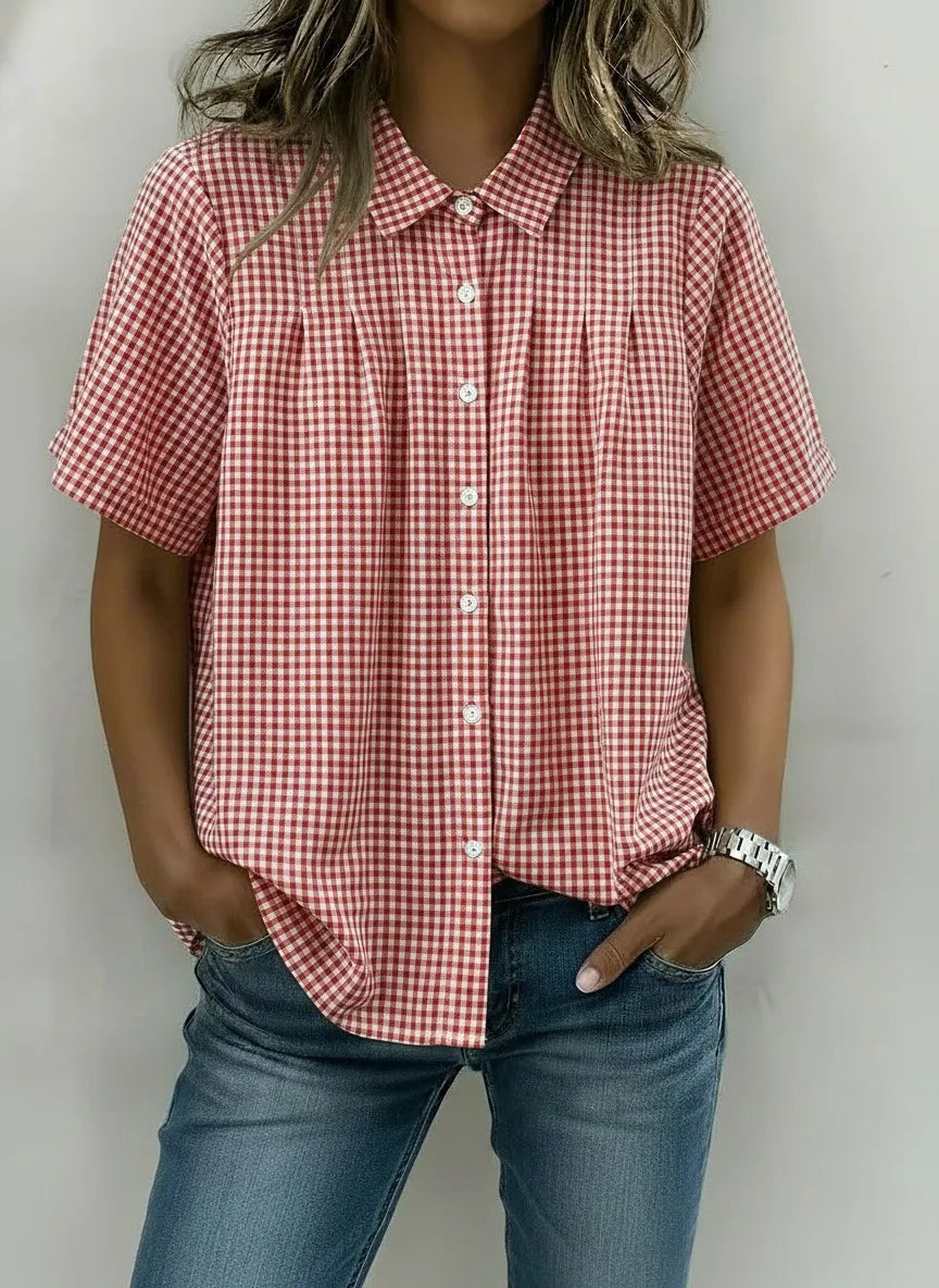New Arrivals🔥Women’s Casual Gingham Checkered Shirt