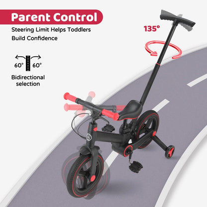 🔥Limited-Time Offer - 6-in-1 Convertible Toddler Tricycle & Balance Bike – Foldable & Adjustable